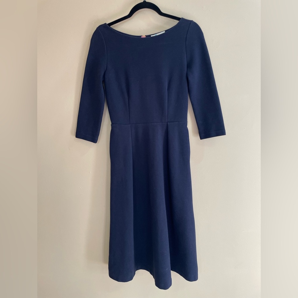 Boden Classic Navy Long Sleeve Dress Women’s Size 6